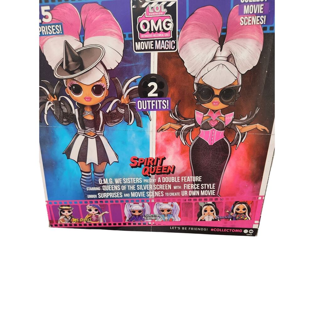LOL Surprise OMG Spirit Queen Doll Movie Magic w/2 Outfits & 25 Surprises NIB